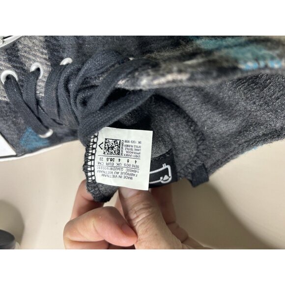 Converse x Woolrich Chuck Taylor Wool Plaid (Women Sz 6 Men Sz 4 ) All Star EUC - Picture 6 of 7